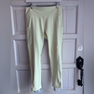 Women’s FABLETICS Light Yellow High-Waisted Leggings